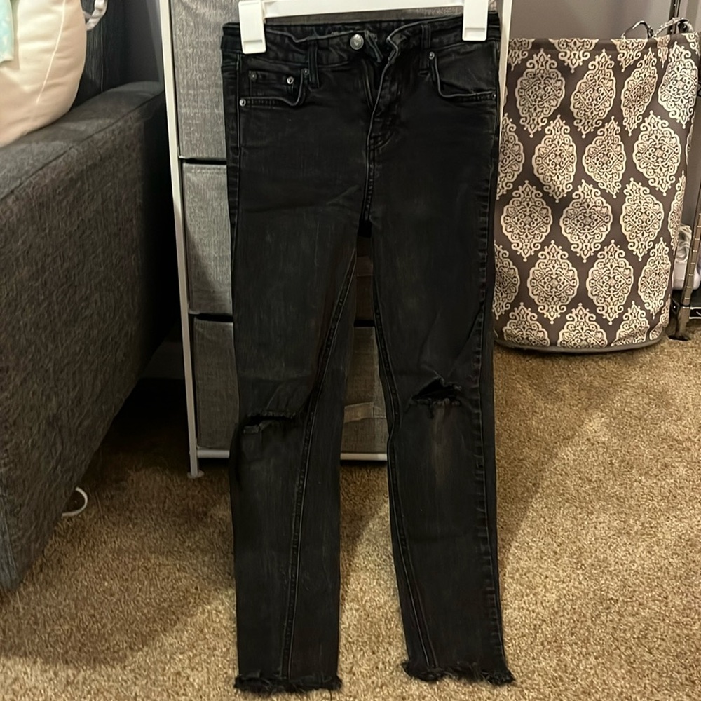 Wild fable ripped black denim
